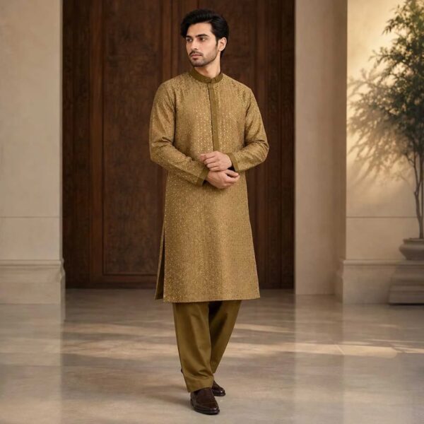 Antique-Gold-Wholesale Kurta Pajama For Wedding Antique-Gold-Wholesale Kurta Pajama For Wedding