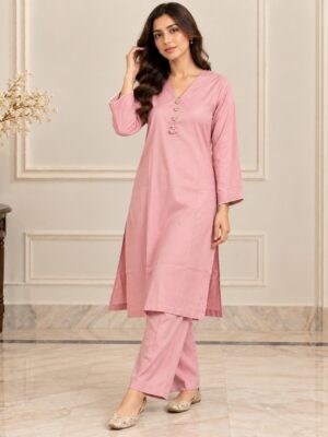 Baby Pink Pakistani Dhanak Suit Baby Pink Pakistani Dhanak Suit