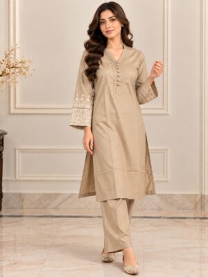 Begie Pakistani Dhanak Suit Begie Pakistani Dhanak Suit