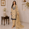 Beigedhanak suit pakistani usa wholesale Beige Dhanak Suit Pakistani USA Wholesale