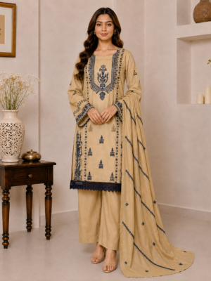 Beige Dhanak Suit Pakistani USA Wholesale Beige Dhanak Suit Pakistani USA Wholesale