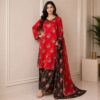 Bright Red Pakistani Silk Suit Wholesale USA (2) Bright Red Pakistani Silk Suit Wholesale USA