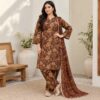 Brown Lawn Pakistani Suit USA Brown Lawn Pakistani Suit USA