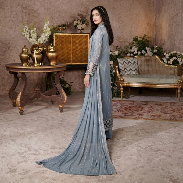 Cool Grey Wholesale Chiffon Suit USA Cool Grey Wholesale Chiffon Suit USA