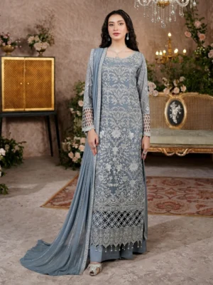 Cool Grey Wholesale Chiffon Suit USA Cool Grey Wholesale Chiffon Suit USA