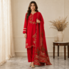 Crimson Red pakistani dhanak suit usa Crimson Red pakistani dhanak suit usa