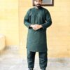 Dark-Green-Kurta Pajama For Wedding Dark-Green-Kurta Pajama For Wedding