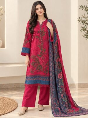 Deep Magenta Lawn Suit USA Deep Magenta Lawn Suit USA