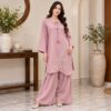 Dusty Pink Dhanak Suit USA Dusty Pink Dhanak Suit USA
