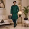 Emerald-Green-Kurta Pajama For Wedding Guest Emerald-Green-Kurta Pajama For Wedding Guest