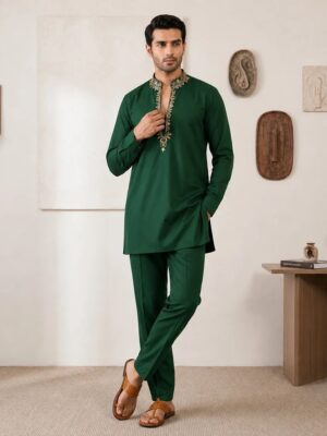 Emerald Kurta Pajama For Wedding Emerald Kurta Pajama For Wedding