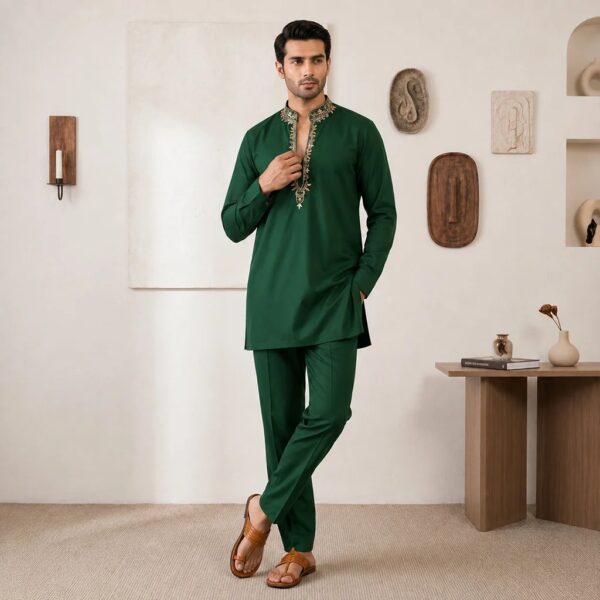 Emerald Kurta Pajama For Wedding Emerald Kurta Pajama For Wedding