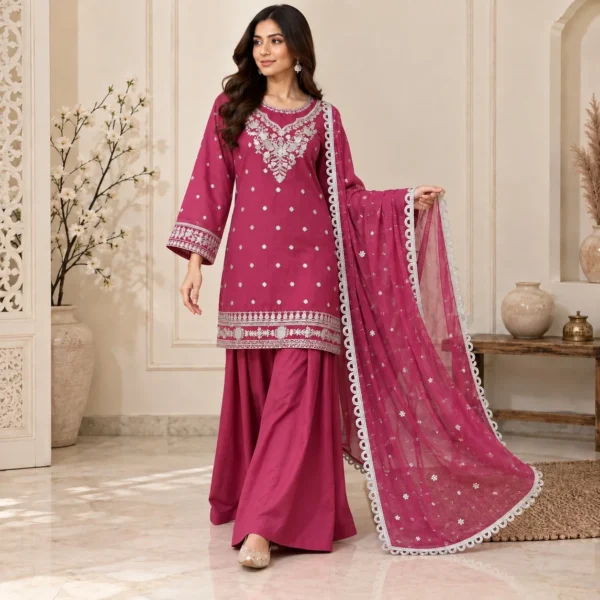 Magenta Chiffon Suit Wholesale USA Magenta Chiffon Suit Wholesale USA