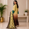 Golden Brown Pakistani Silk Suit USA (2) Golden Brown Pakistani Silk Suit USA