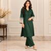Green 2 piece Dhanak Suit USA Green 2 piece Dhanak Suit USA