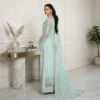 Greenish Cyan Wholesale Chiffon Suit USA Greenish Cyan Wholesale Chiffon Suit USA