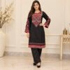 Jet Black Wholesale Lawn Suit Jet Black Wholesale Lawn Suit