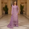 Lilac Pakistani Chiffon Suit USA Lilac Pakistani Chiffon Suit USA