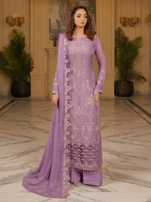 Lilac Pakistani Chiffon Suit USA Lilac Pakistani Chiffon Suit USA