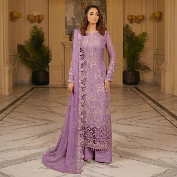 Lilac Pakistani Chiffon Suit USA Lilac Pakistani Chiffon Suit USA