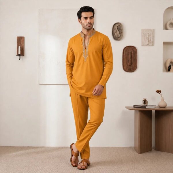 Marigold kurta pajama for wedding Marigold kurta pajama for wedding