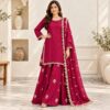 Maroon Pakistani Wedding Party Wear Maroon Pakistani Wedding Party Wear