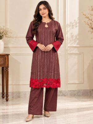 Maroon Wholesale Pakistani Lawn Suit Maroon Wholesale Pakistani Lawn Suit