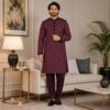 Maroon-wholesale kurta pajama for wedding (2) Maroon-wholesale kurta pajama for wedding (2)