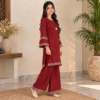Maroon wholesale pakistani dhanak suit (4) Maroon Wholesale Pakistani Dhanak Suit