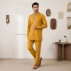 Mustard Wholesale Kurta Pajama For Wedding (2) Mustard Wholesale Kurta Pajama For Wedding