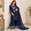 Navy Blue Dhanak Suit USA (2) Navy Blue Dhanak Suit USA