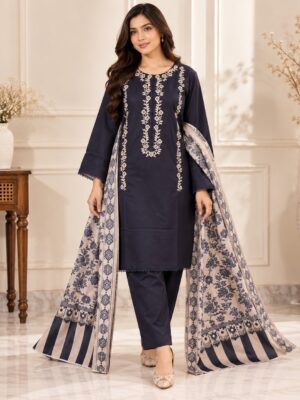 Navy Blue Lawn Suit Wholesale Navy Blue Lawn Suit Wholesale