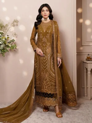 Oak Brown Wholesale Chiffon Suit USA Oak Brown Wholesale Chiffon Suit USA