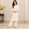 Off-White Pakistani Dhanak Suit Off-White Pakistani Dhanak Suit
