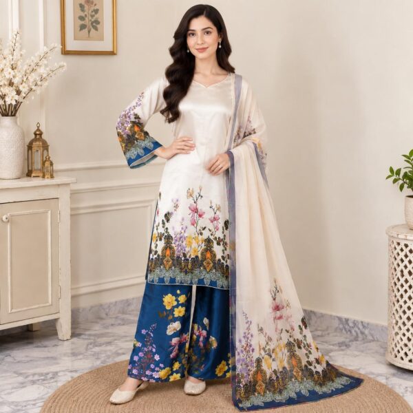 Off-White Pakistani Silk Suit USA (2) Off-White Pakistani Silk Suit USA