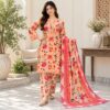Peach Pakistani Lawn Suit Peach Pakistani Lawn Suit