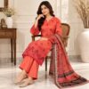 Peach Pakistani Lawn Suit Wholesale (2) Peach Pakistani Lawn Suit Wholesale