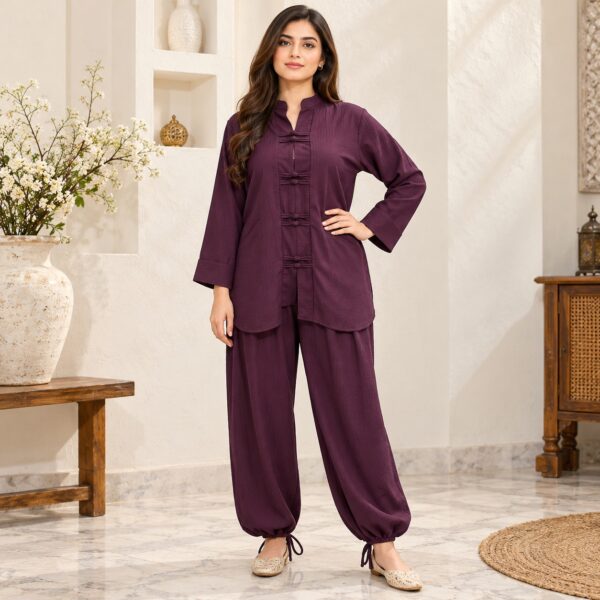 Plum Dhanak Pakistani Suit USA Plum Dhanak Pakistani Suit USA