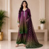 Plum Pakistani Silk Suit USA Plum Pakistani Silk Suit USA