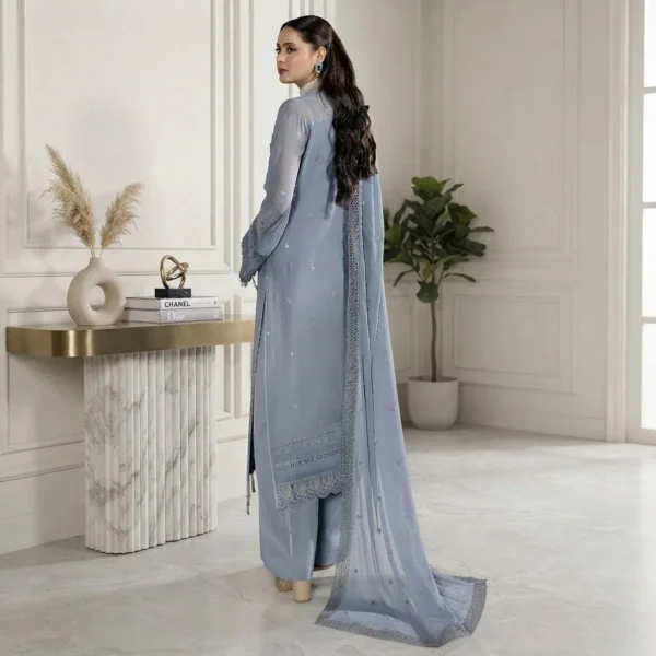 Regent Grey Wholesale Chiffon Suit USA Regent Grey Wholesale Chiffon Suit USA