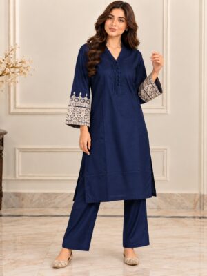Royal Blue Dhanak Suit USA Royal Blue Dhanak Suit USA