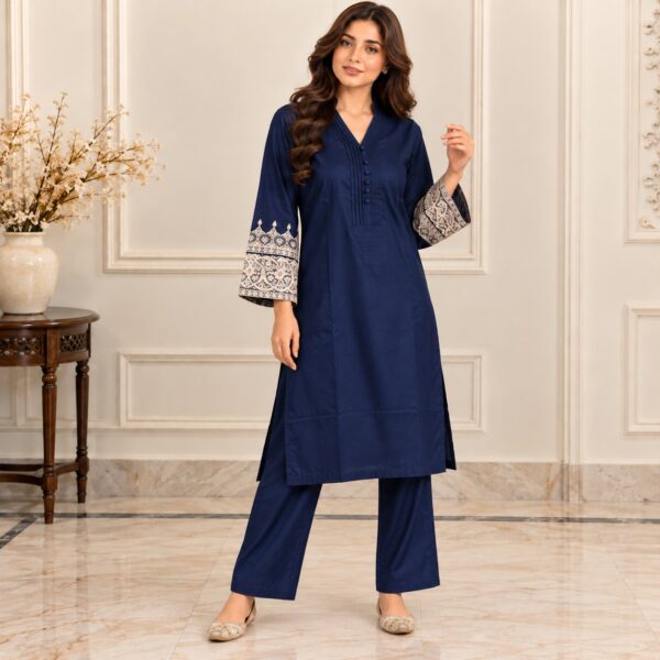 Royal Blue Dhanak Suit USA Royal Blue Dhanak Suit USA