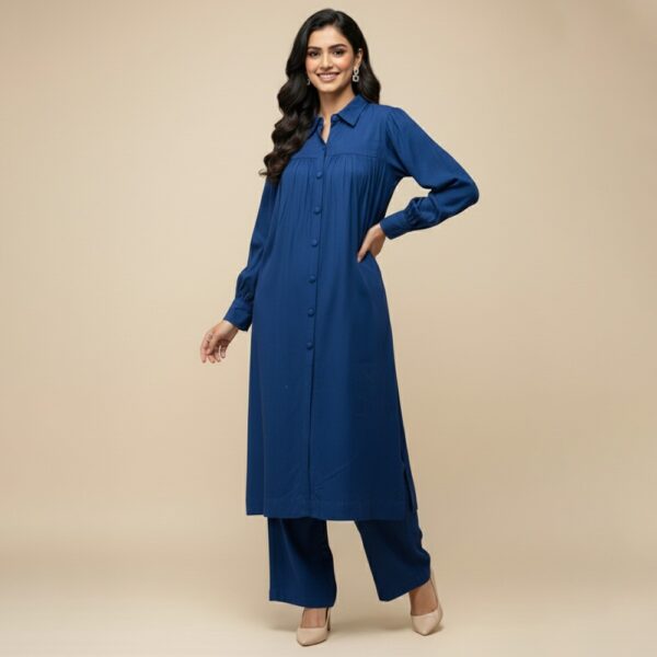Royal Blue Dhanak Suit USA Royal Blue Dhanak Suit USA