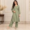 Saga Green Dhanak Pakistani Suit USA Saga Green Dhanak Pakistani Suit USA