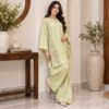 Saga Green Dhanak Pakistani Suit USA (2) Saga Green Dhanak Pakistani Suit USA