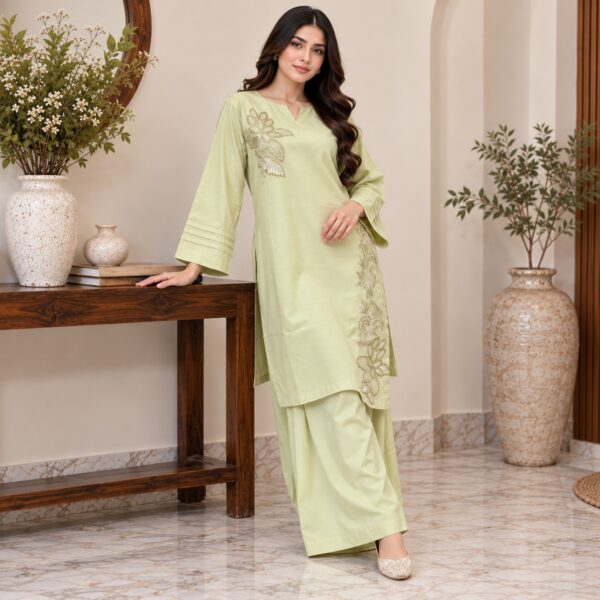 Saga Green Dhanak Suit USA Saga Green Dhanak Suit USA