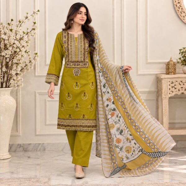 Saga Green Wholesale Lawn Suit (2) Saga Green Wholesale Lawn Suit