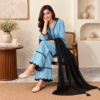 Sky Blue wholesale pakistani dhanak suit (2) Sky Blue wholesale pakistani dhanak suit
