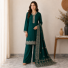 Teal wholesale pakistani dhanak suit Teal wholesale pakistani dhanak suit