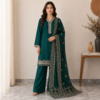 Teal wholesale pakistani dhanak suit (2) Teal wholesale pakistani dhanak suit